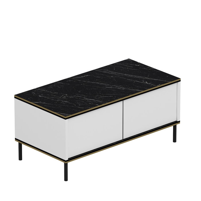 Hanah Home Imaj Mesa de centro Blanca Hanah Home Imaj Mesa de centro Blanca
